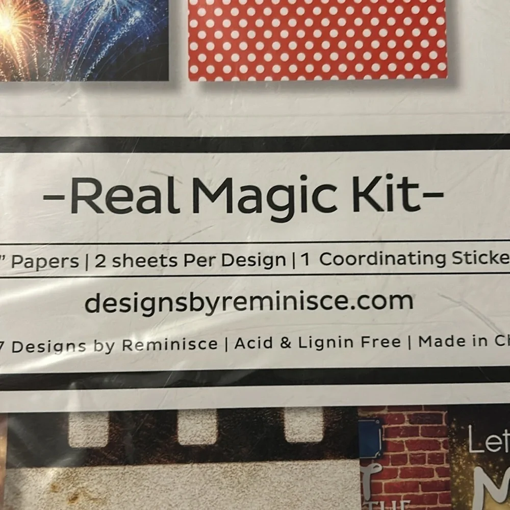 Reminisce Real Magic Scrapbook Collection Kit, Multicolor Palette